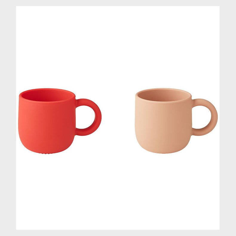 Liewood Kopper - Silikone - 2-Pak - Merce - Apple Red/Tuscany Ro