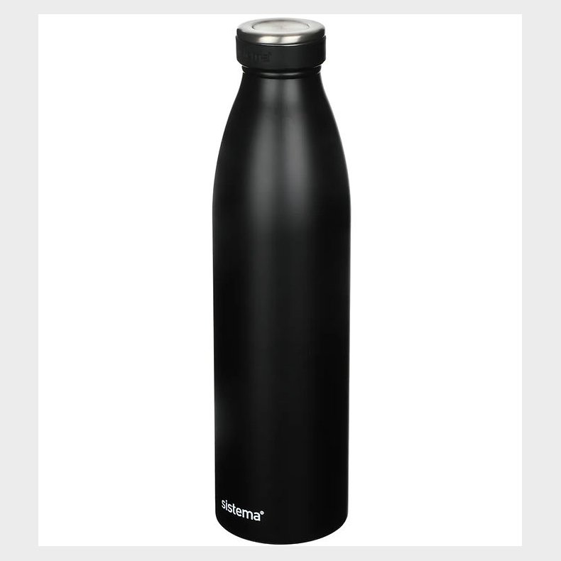 Sistema Termoflaske - Stainless Steel - 750 ml - Sort