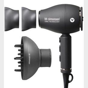HH Simonsen Hrtrrer - XS Dryer inkl. Softstyler - Sort