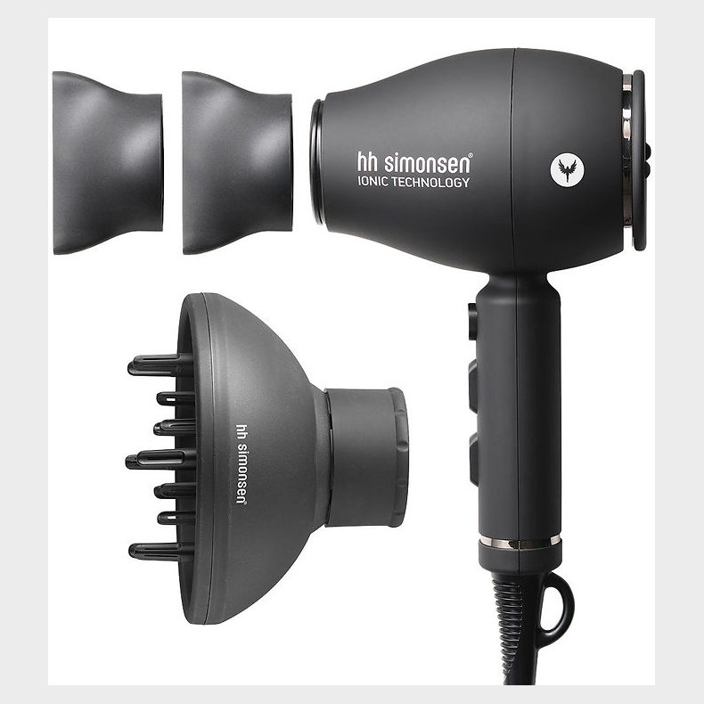 HH Simonsen Hrtrrer - XS Dryer inkl. Softstyler - Sort