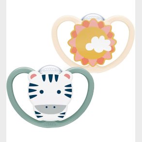 Nuk Sutter - 2-pak - Space - Gr�n/Beige