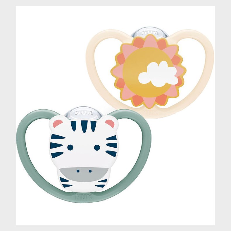 Nuk Sutter - 2-pak - Space - Gr�n/Beige