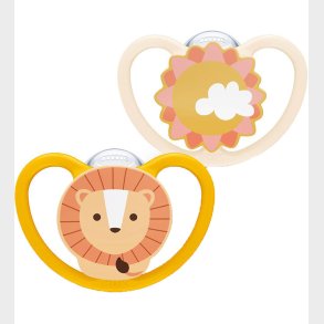 Nuk Sutter - 2-pak - Space - Gul/Beige