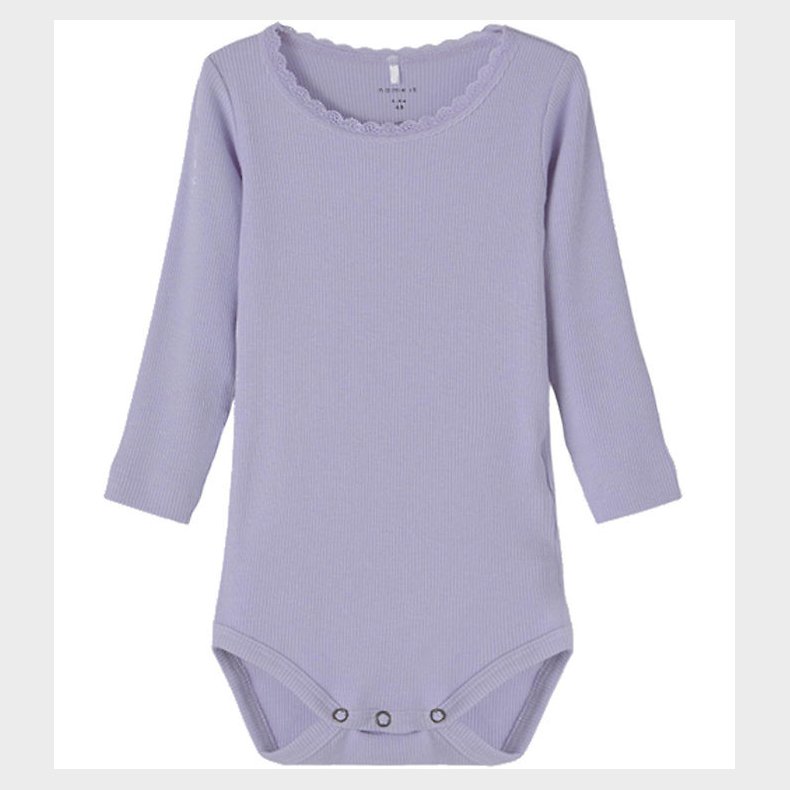Name It Body l/ - Noos - Rib - NbfKab - Heirloom Lilac/Melange