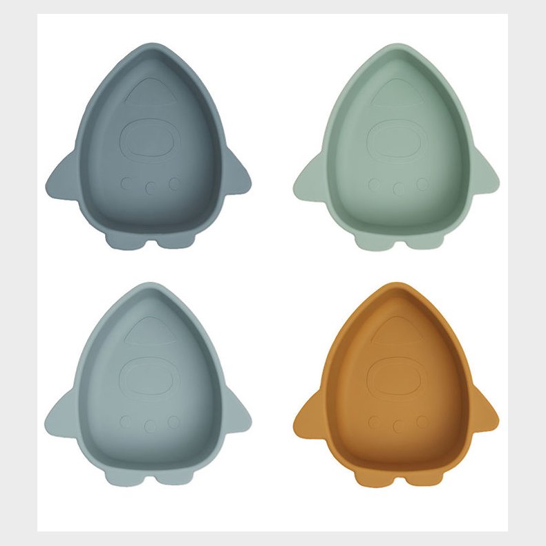 Liewood Skle - Silikone - 4-pak - Iggy - Space Blue Multi Mix