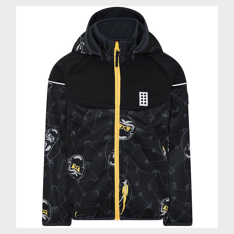 LEGO® Ninjago Softshelljakke - LWStorm 602 - Sort m. Print