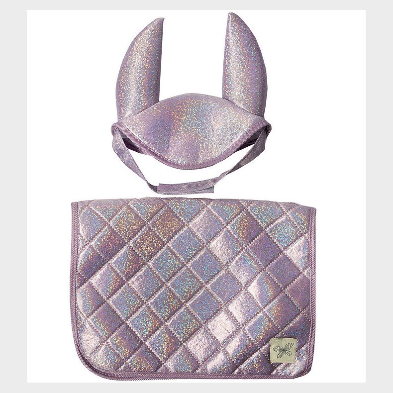 by ASTRUP Sadelunderlag Til Kpheste - Lilla m. Glimmer