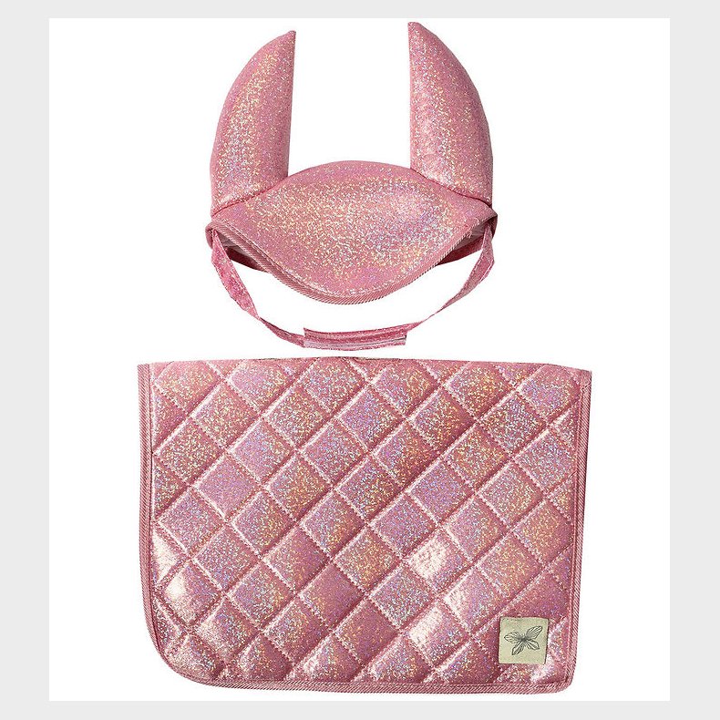 by ASTRUP Sadelunderlag Til Kpheste - Pink m. Glimmer