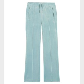 Juicy Couture Velurbukser - Blue Surf m. Similisten