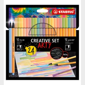 Stabilo Tuscher - Pen 68/Point 88 Arty - 24 stk. - Pastel