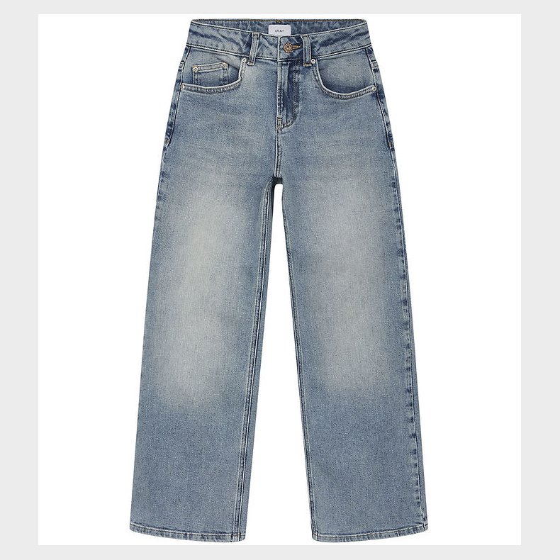 Grunt Jeans - Wide Low Waist - Bl�