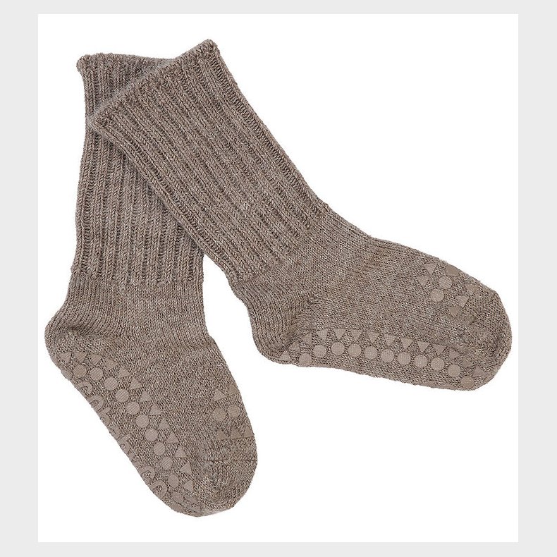 GoBabyGo Strmper - Strik - Alpaka - Walnut