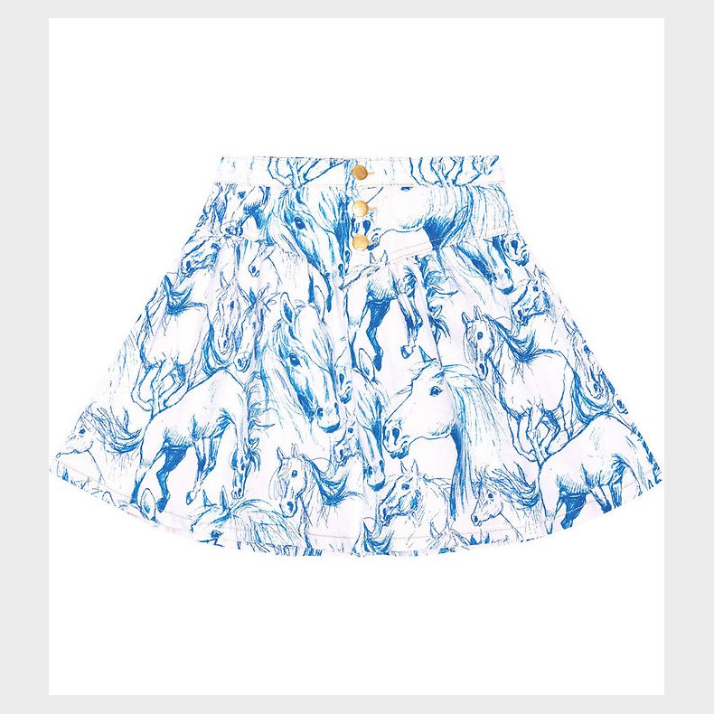 Molo Nederdel - Denim - Betsy - Blue Horses
