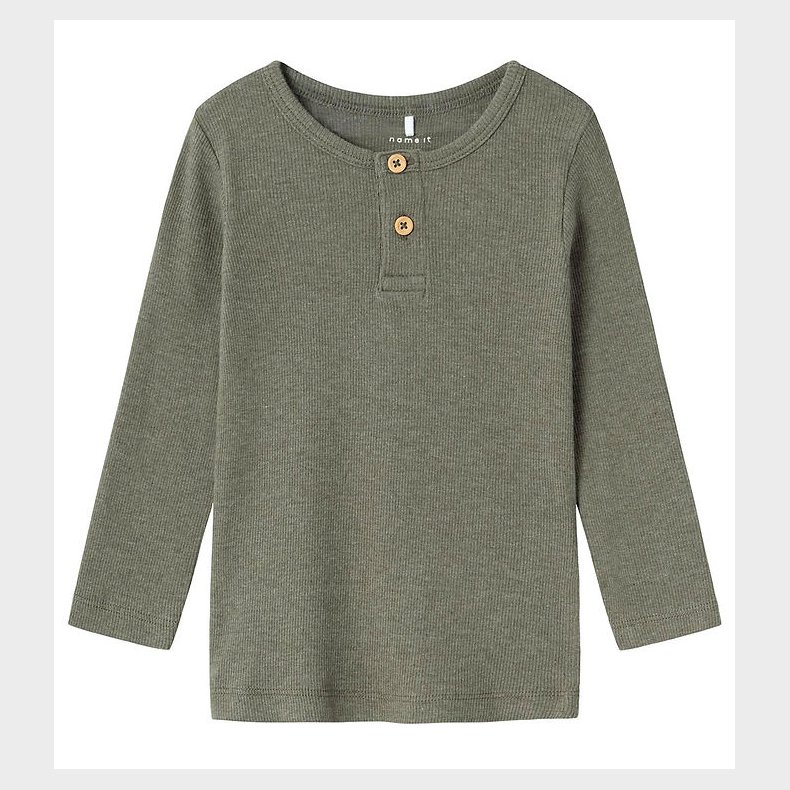 Name It Bluse - Rib - Noos - NmmKab - Dusty Olive