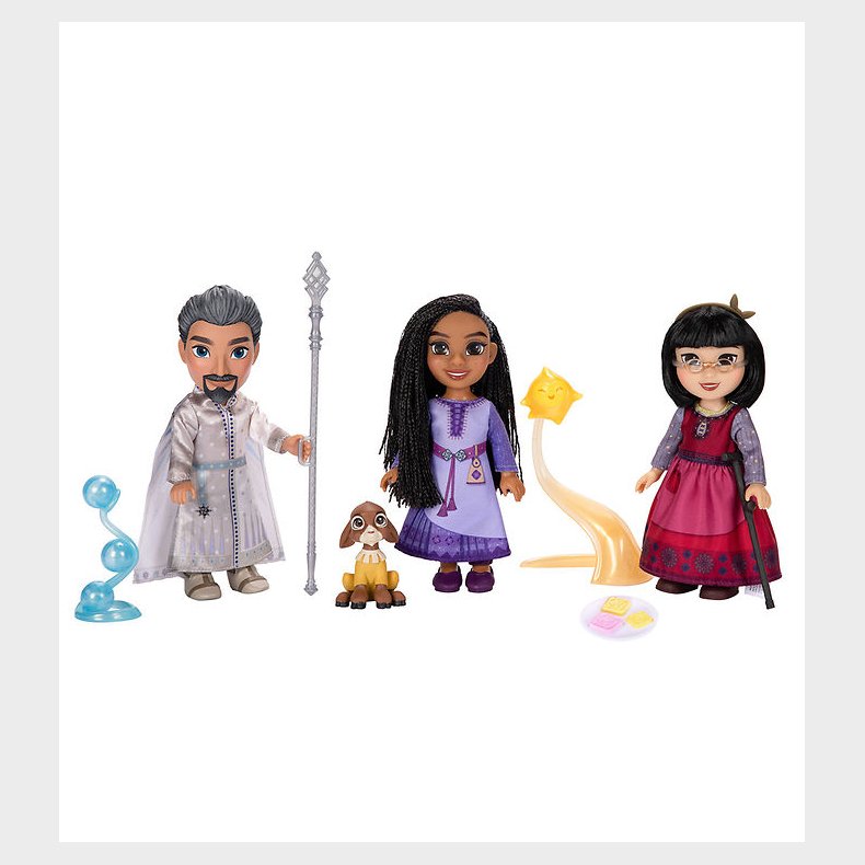 Disney Wish Dukke-gavest - 15 cm - Asha/Dahlia/Magnifico