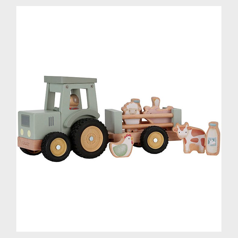 Little Dutch Traktor m. Trailer - Tr� - Little Farm