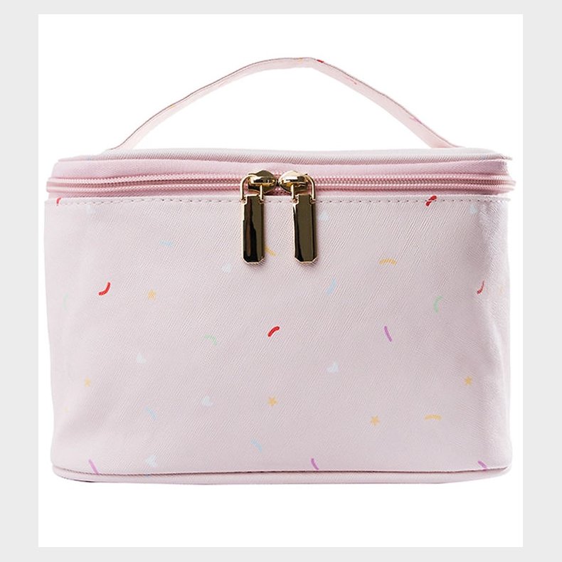 Oh Flossy Kosmetiktaske - Rosa m. Konfetti