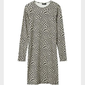 LMTD Kjole - Rib - NlfTadida - Black/Square /Butterfly