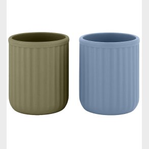 Mikk-Line Kopper - 2-pak - Silikone - Faded Denim/Dried Herb