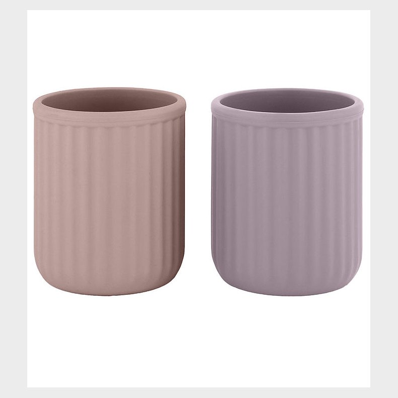 Mikk-Line Kopper - 2-pak - Silikone - Nirvana/Adobe Rose