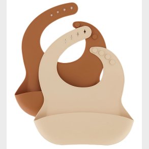 Mikk-Line Hagesm�kke - 2-pak - Silikone - White Swan/Brown Sugar