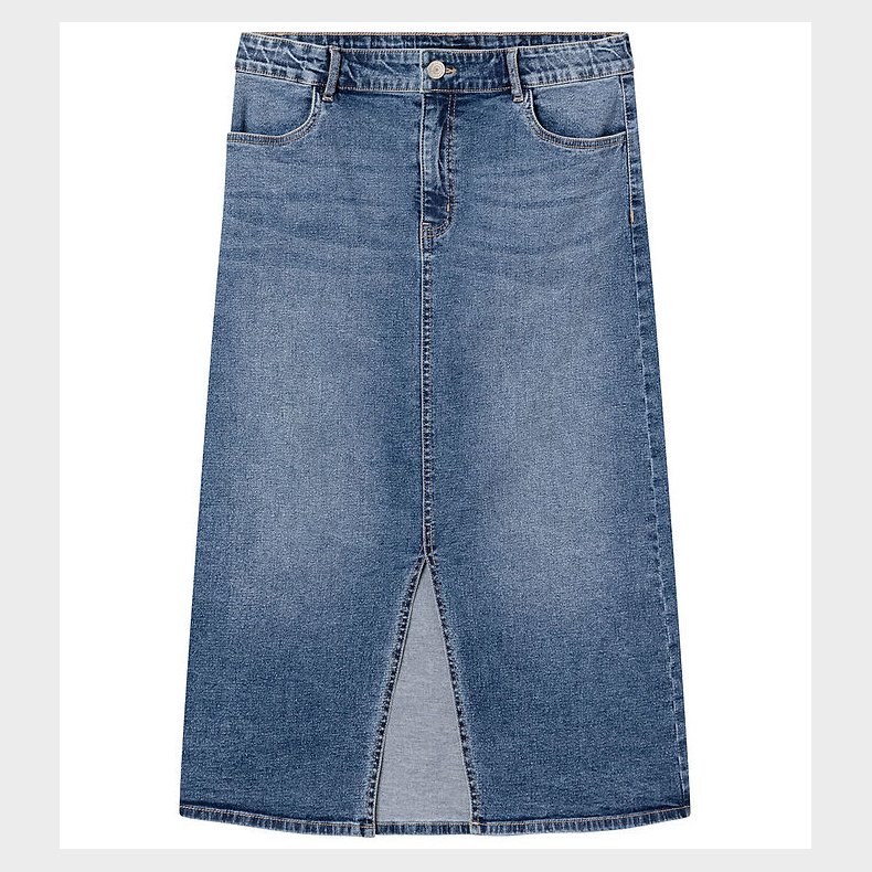 LMTD Nederdel - NlfTarianne - Dark Blue Denim