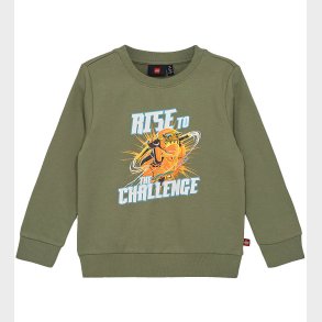 LEGO® Ninjago Sweatshirt - LWScout 111 - Stvet Grn m. Print