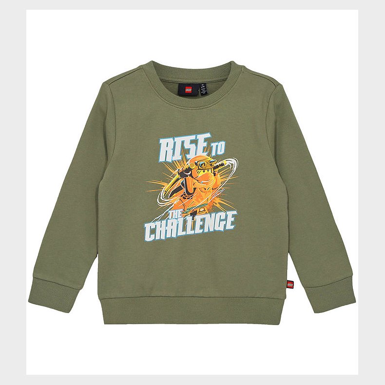 LEGO® Ninjago Sweatshirt - LWScout 111 - Stvet Grn m. Print