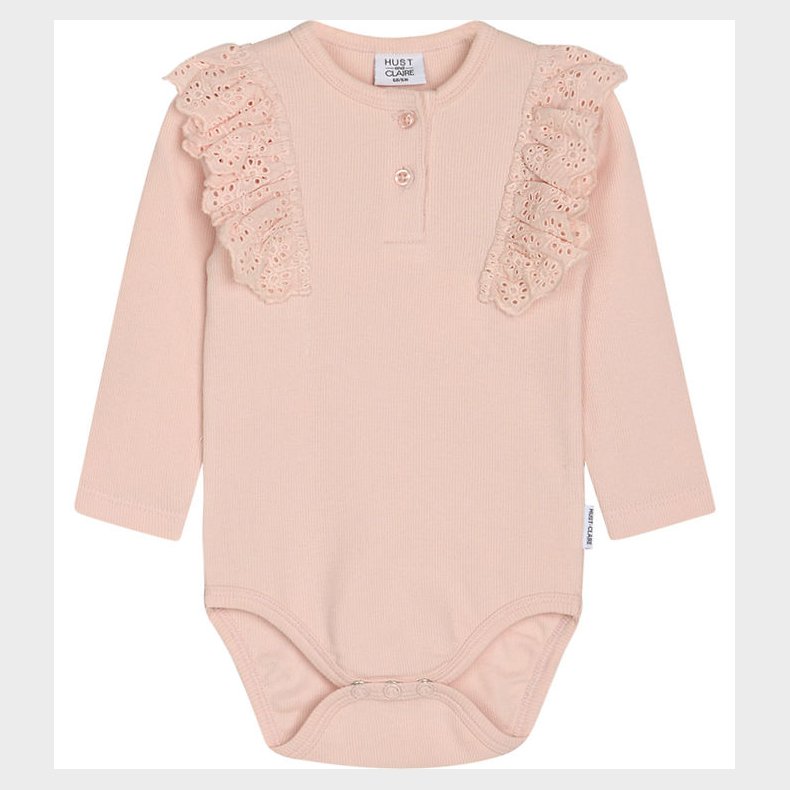 Hust and Claire Body l/ - Rib - Belisia - Peach Dust m. Flser