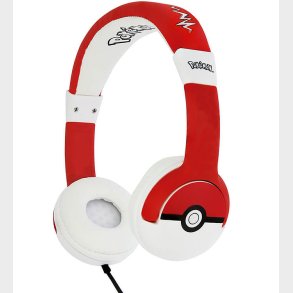 OTL H�retelefoner - Pok�mon - On-Ear Junior - Pokeball - R�d/Hvi