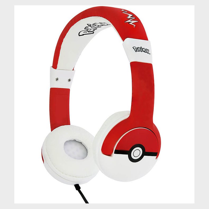OTL H�retelefoner - Pok�mon - On-Ear Junior - Pokeball - R�d/Hvi