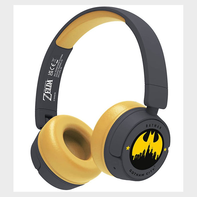 OTL Hretelefoner - Batman - On-Ear Junior - Wireless - Sort/Gul