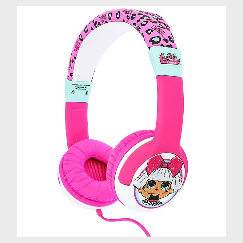 OTL Hretelefoner - LOL - On-Ear Junior - Pink/Turkis
