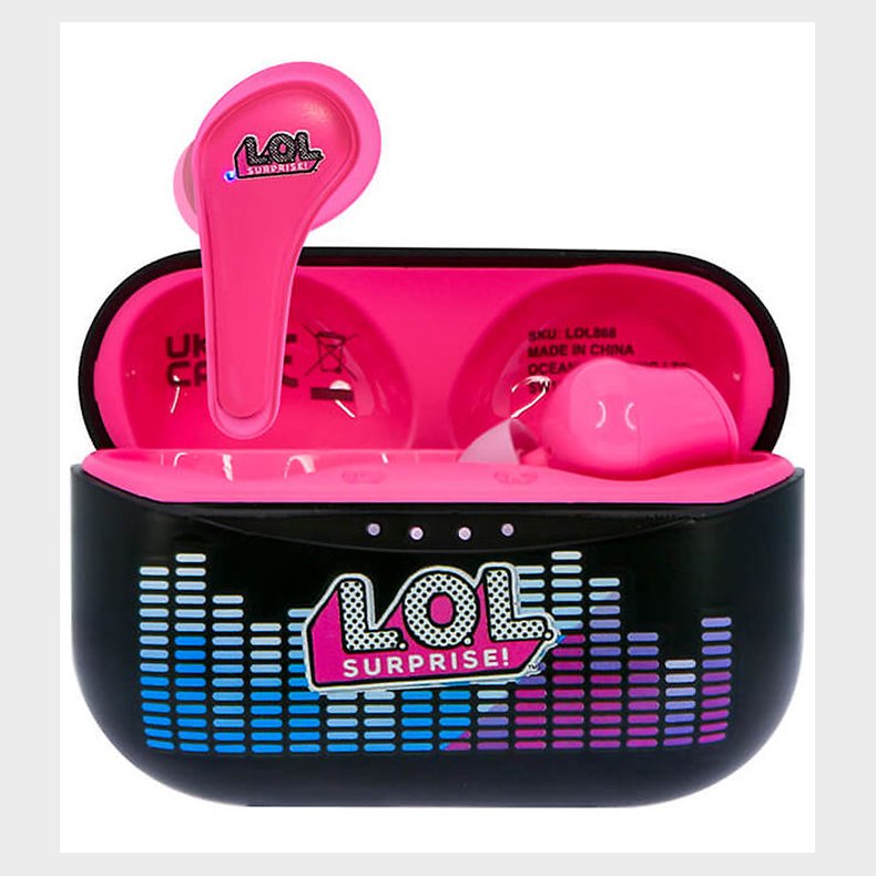 OTL Hretelefoner - LOL - TWS - In-Ear - Sort/Pink