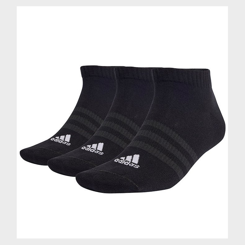 adidas Performance Ankelstrmper - 3-pak - Sort/Hvid