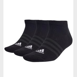 adidas Performance Ankelstrmper - 3-pak - Sort/Hvid