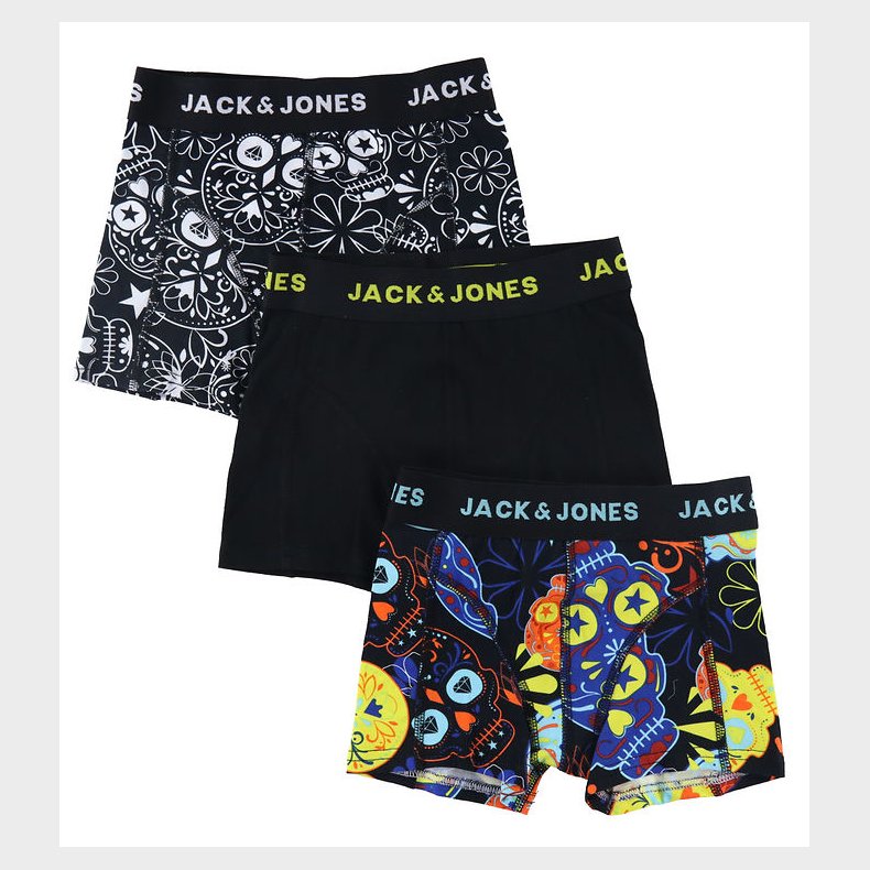 Jack & Jones Boxershorts - 3-pak - Jacsugar Skull - Sort