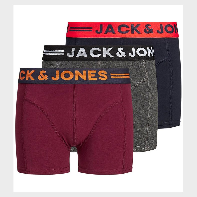 Jack & Jones Boxershorts - 3-pak - Jaclichfield - Dark Grey Mela