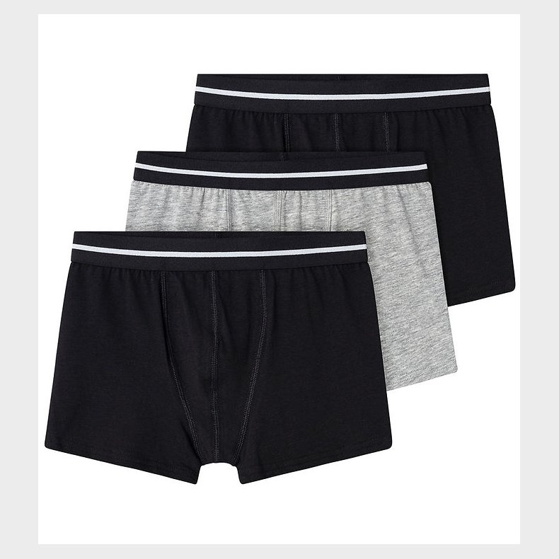 Name It Boxershorts - Noos - NkmBoxer - 3 pak - Sort/Gr