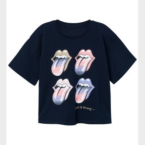 Name It T-shirt - NkfNarina Rollingstones - Noos - Dark Sapphire