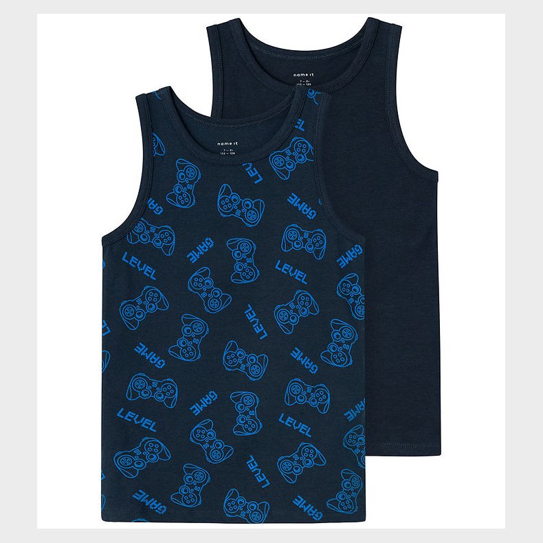 Name It Undertrje - Noos - NkmTank Top Gamer - 2-pak - Dark Sap