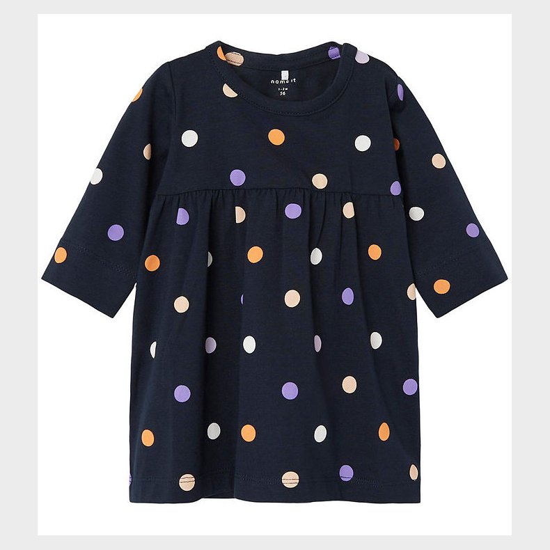 Name It Kjole - NbfTunna - Dark Sapphire m. Prikker