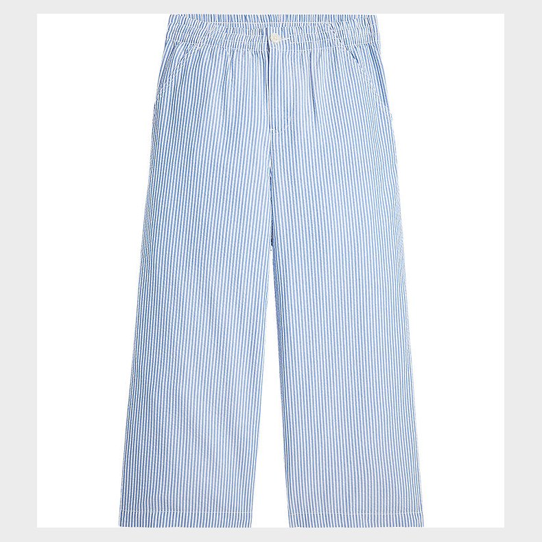 Polo Ralph Lauren Bukser - Seersucker - Bl�/Hvidstribet