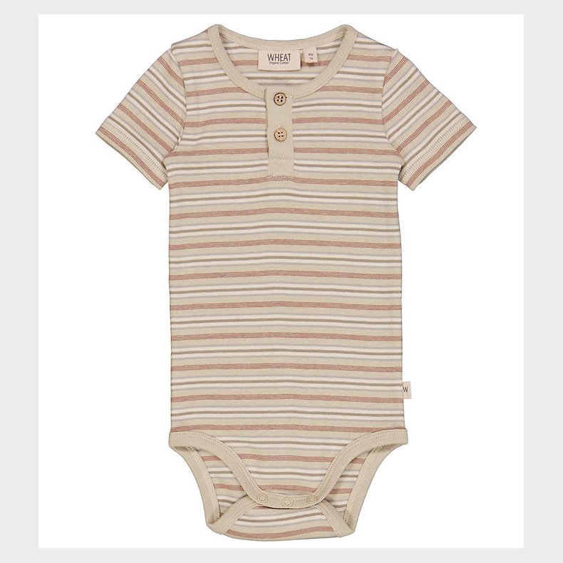 Wheat Body k/ - Placket - Dusty Stripe