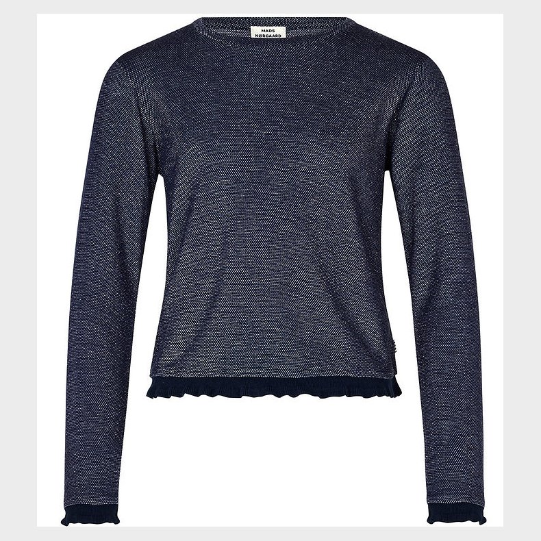 Mads Nrgaard Bluse - Trisa - Navy/Slvglimmer