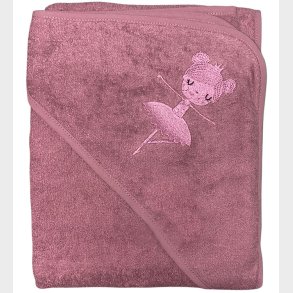 Nrgaard Madsens Babyhndklde - 75x75 cm - Dusty Red m. Balleri