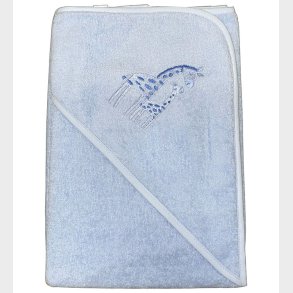 Nrgaard Madsens Badeslag - 75x75 cm - Lysebl m. Giraffer