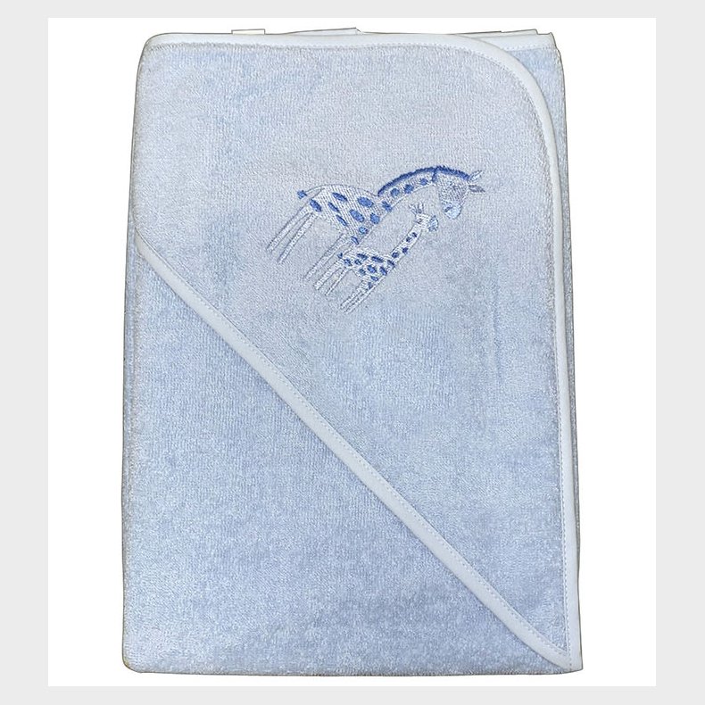 Nrgaard Madsens Badeslag - 75x75 cm - Lysebl m. Giraffer