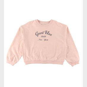 GANT Sweatshirt - Oversized Logo - Crystal Pink