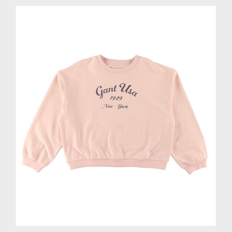 GANT Sweatshirt - Oversized Logo - Crystal Pink